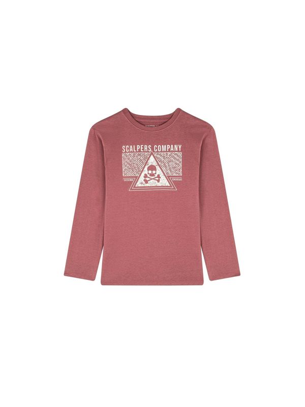 Scalpers Scalpers Тениска  червено / мръсно бяло