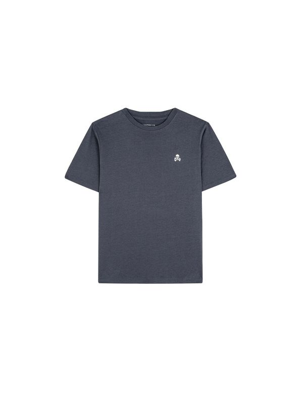 Scalpers Scalpers Тениска 'New Friday'  нощно синьо / бяло