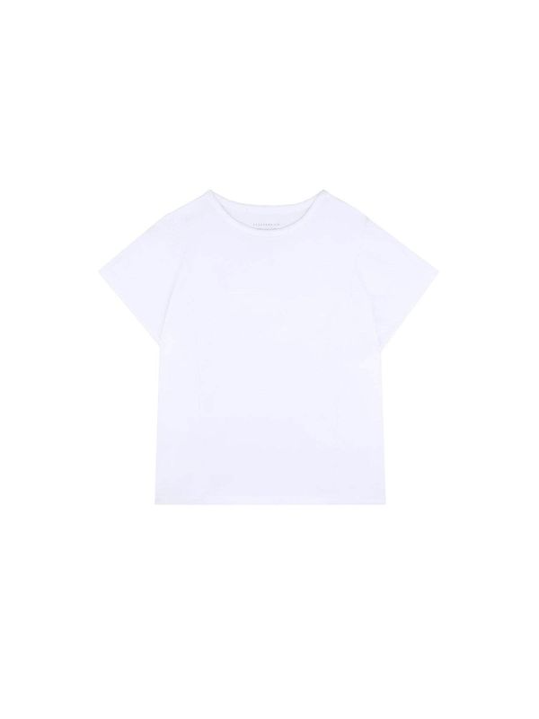 Scalpers Scalpers Тениска 'Pleats'  сиво / бяло