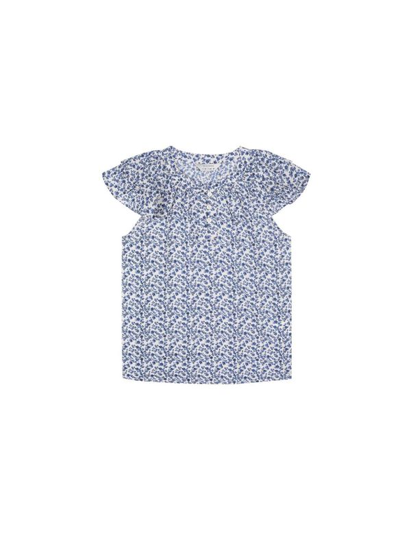 Scalpers Scalpers Тениска 'Polera'  синьо / бяло