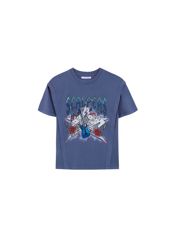 Scalpers Scalpers Тениска  синьо / нейви синьо