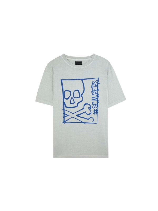 Scalpers Scalpers Тениска  синьо / сиво / светлосиво