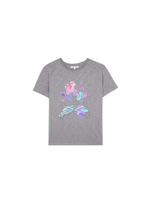 Scalpers Scalpers Тениска  светлосиньо / сиво / лилав / бледорозово