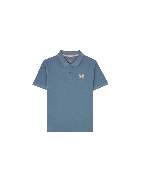 Scalpers Scalpers Тениска 'Utah Skull'  синьо / кайсия