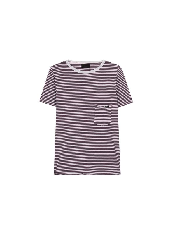 Scalpers Scalpers Тениска  винено червено / бяло