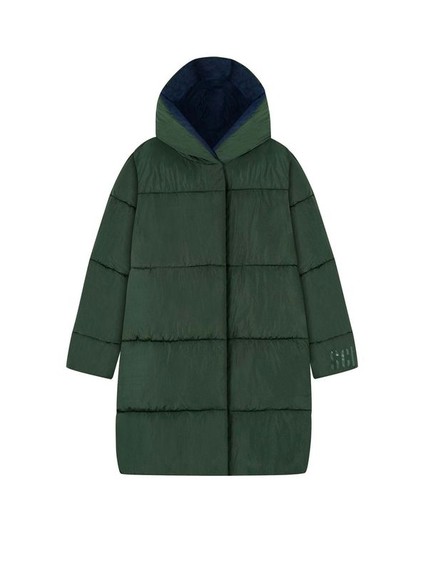 Scalpers Scalpers Зимно палто 'Iman'  нейви синьо / тъмнозелено