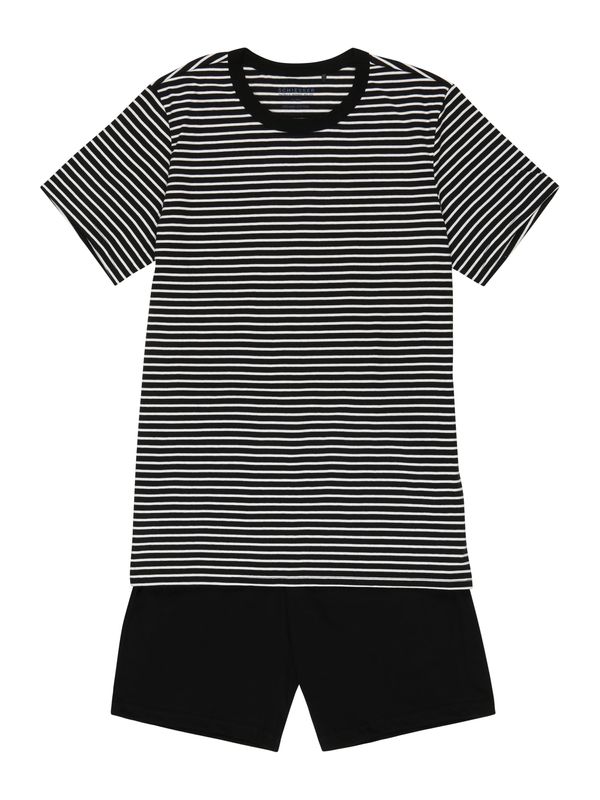 SCHIESSER SCHIESSER Комплект пижама  черно / бяло