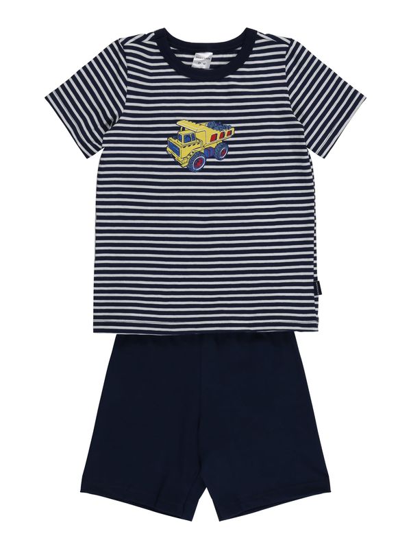 SCHIESSER SCHIESSER Комплект пижама  синьо / нощно синьо / жълто / бяло