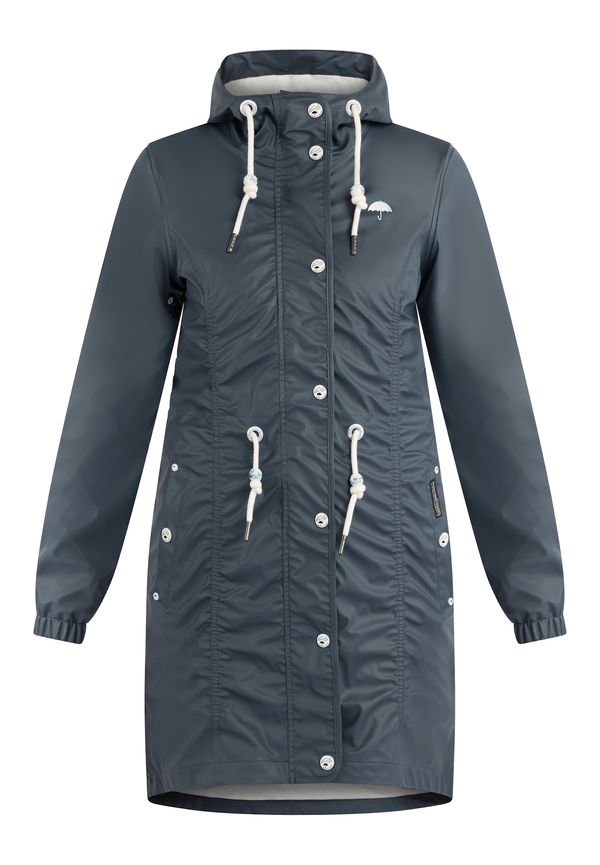 Schmuddelwedda Schmuddelwedda Функционално палто  морскосиньо / светлосиво / бяло