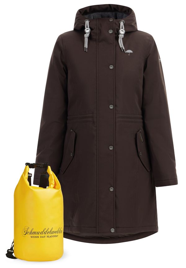Schmuddelwedda Schmuddelwedda Функционално палто  шоколад / жълто