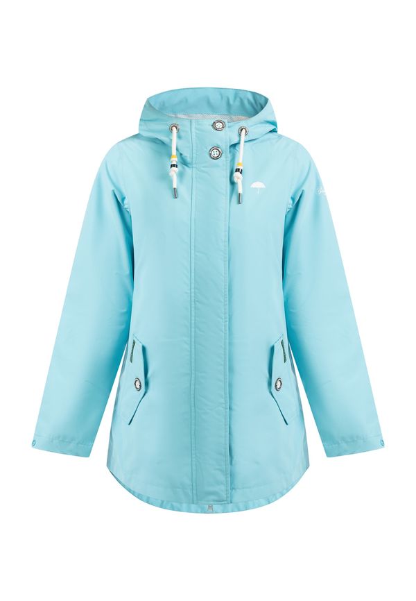 Schmuddelwedda Schmuddelwedda Функционално яке  аквамарин / бяло