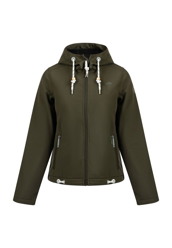 Schmuddelwedda Schmuddelwedda Функционално яке  маслина / бяло