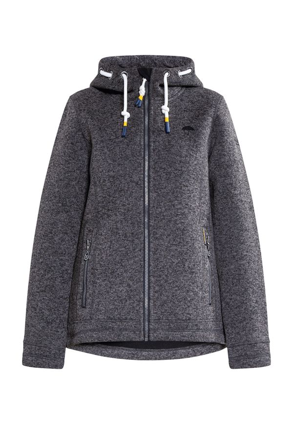 Schmuddelwedda Schmuddelwedda Поларено яке  сив меланж / бяло