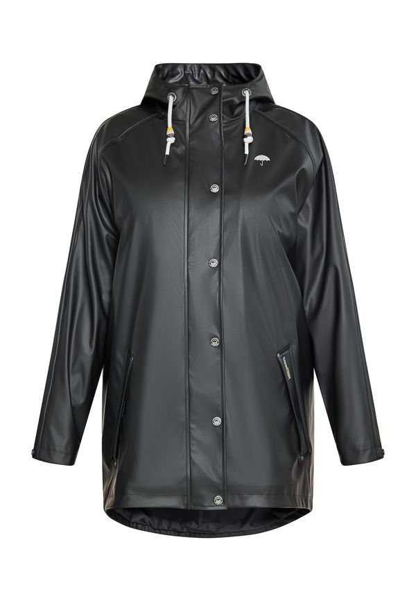 Schmuddelwedda Schmuddelwedda Преходно палто  черно / бяло