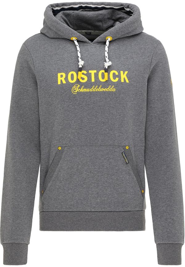 Schmuddelwedda Schmuddelwedda Суичър  жълто / сив меланж / черно / бяло