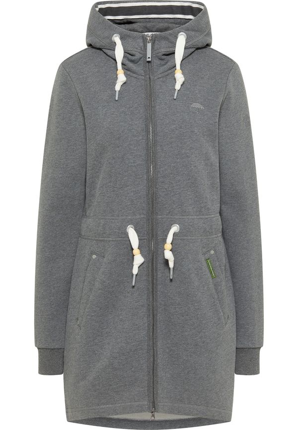 Schmuddelwedda Schmuddelwedda Суичъри с качулка  сив меланж / бяло