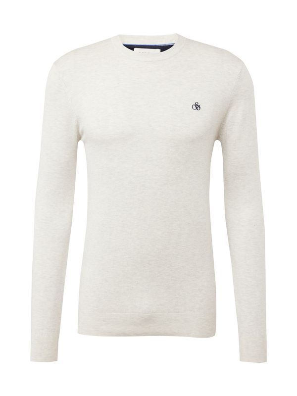 SCOTCH & SODA SCOTCH & SODA Пуловер 'Essentials'  морскосиньо / бял меланж