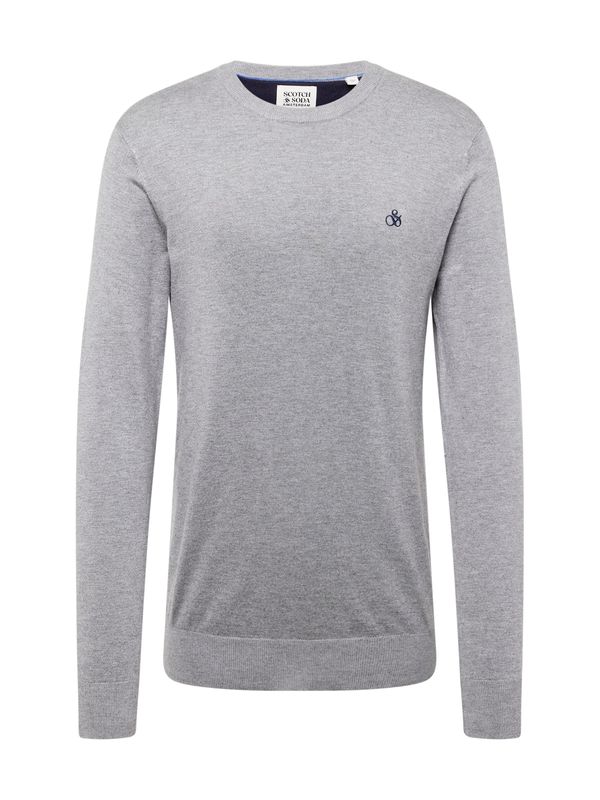 SCOTCH & SODA SCOTCH & SODA Пуловер 'Essentials'  сив меланж
