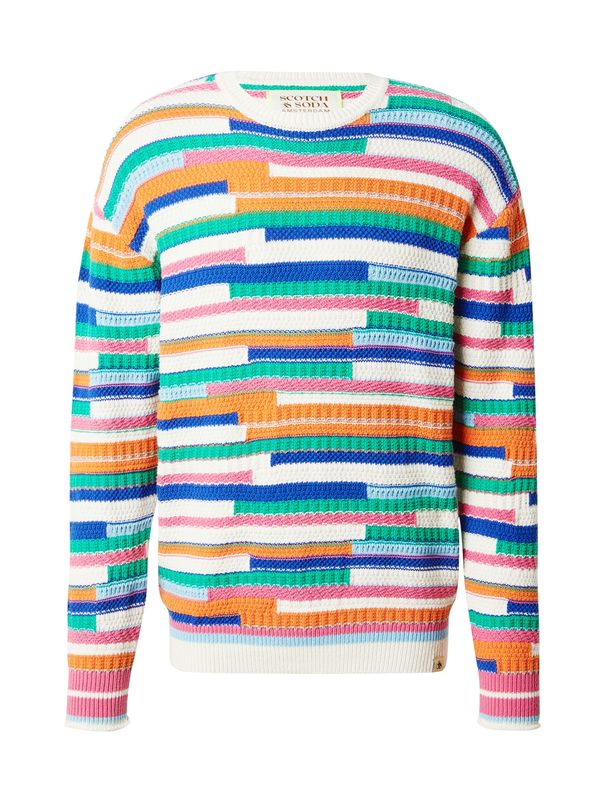 SCOTCH & SODA SCOTCH & SODA Пуловер  тюркоазен / оранжево / светлорозово / бяло