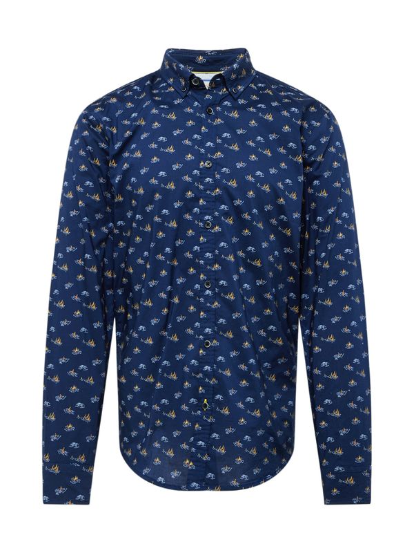 SCOTCH & SODA SCOTCH & SODA Риза  нейви синьо / жълто / оранжево / бяло