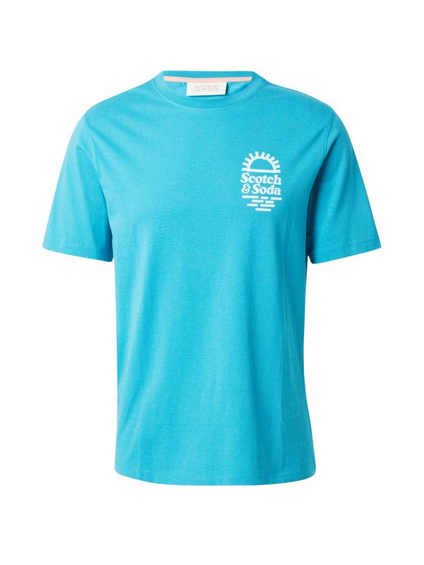 SCOTCH & SODA SCOTCH & SODA Тениска  лазурно синьо / бяло
