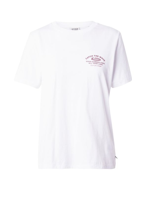 SCOTCH & SODA SCOTCH & SODA Тениска  ръждиво червено / бяло