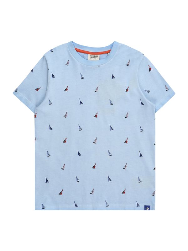 SCOTCH & SODA SCOTCH & SODA Тениска  светлосиньо / червено / черно