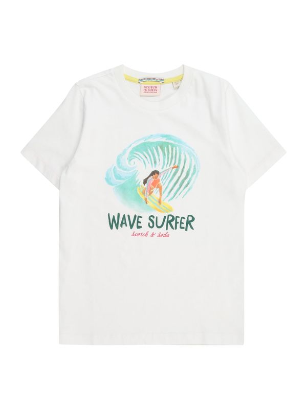 SCOTCH & SODA SCOTCH & SODA Тениска  светлосиньо / елхово зелено / мандарина / бяло