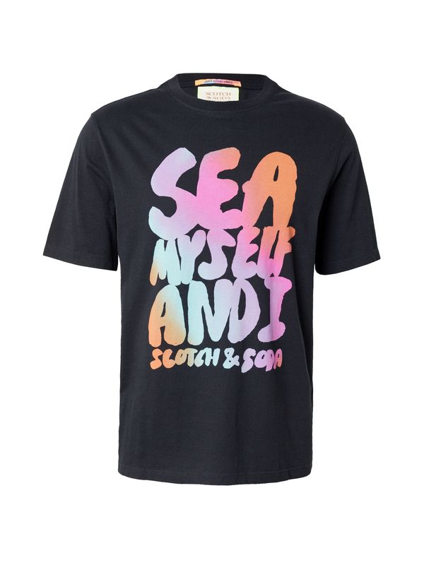 SCOTCH & SODA SCOTCH & SODA Тениска  тюркоазен / светлолилаво / кайсия / черно