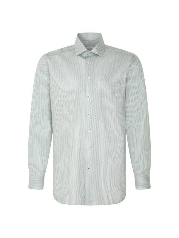 SEIDENSTICKER SEIDENSTICKER Бизнес риза  сиво / зелено / бяло