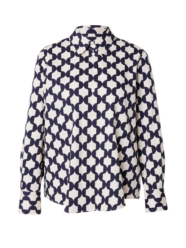 SEIDENSTICKER SEIDENSTICKER Блуза 'Schwarze Rose'  бежово / тъмносиньо