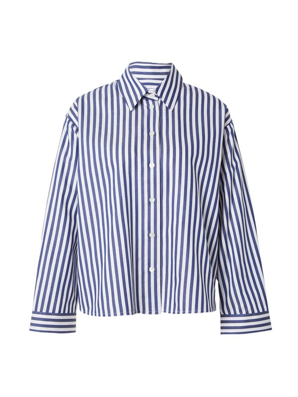 SEIDENSTICKER SEIDENSTICKER Блуза 'Schwarze Rose'  нейви синьо / бяло