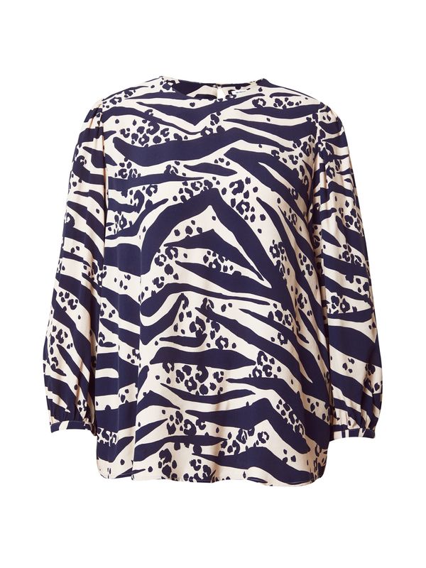 SEIDENSTICKER SEIDENSTICKER Блуза 'Schwarze Rose'  слонова кост / нейви синьо