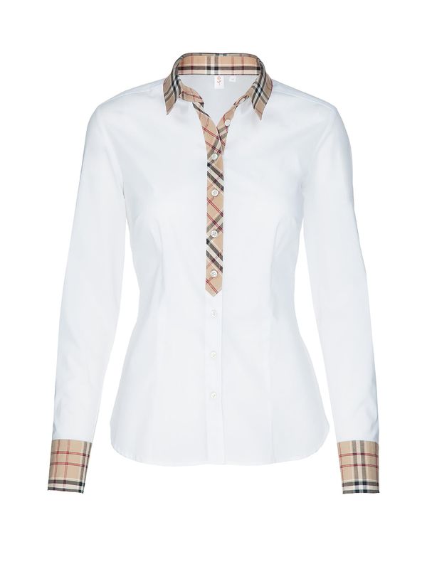 SEIDENSTICKER SEIDENSTICKER Блуза  тъмнобежово / пастелно червено / черно / бяло