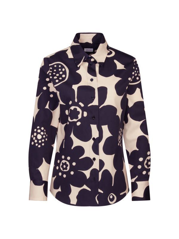 SEIDENSTICKER SEIDENSTICKER Блуза  тъмносиньо / бял памук