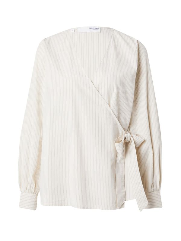 SELECTED FEMME SELECTED FEMME Блуза 'MILLIE'  бежово / антрацитно черно