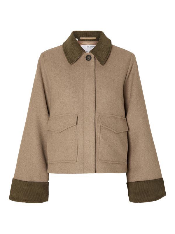 SELECTED FEMME SELECTED FEMME Преходно яке 'ASHLEY'  камел / каки