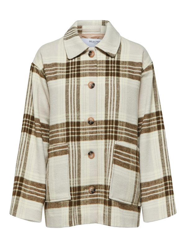 SELECTED FEMME SELECTED FEMME Преходно яке 'Nikita'  екрю / кафяво