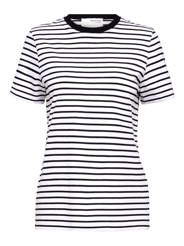 SELECTED FEMME SELECTED FEMME Тениска  черно / бяло