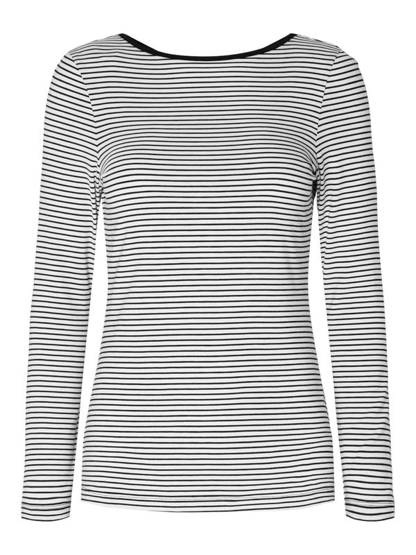 SELECTED FEMME SELECTED FEMME Тениска 'FILINA'  черно / бяло