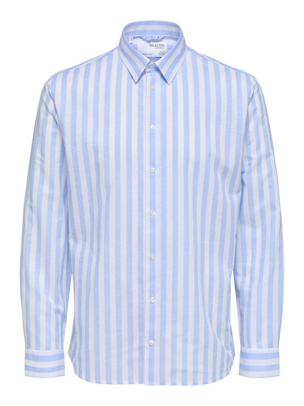 SELECTED HOMME SELECTED HOMME Бизнес риза  светлосиньо / бяло