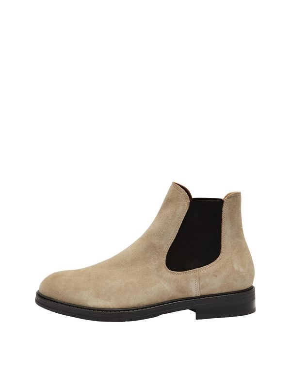 SELECTED HOMME SELECTED HOMME Боти Chelsea 'BLAKE'  бежово / черно