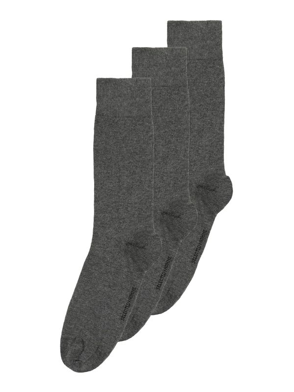 SELECTED HOMME SELECTED HOMME Къси чорапи  антрацитно черно