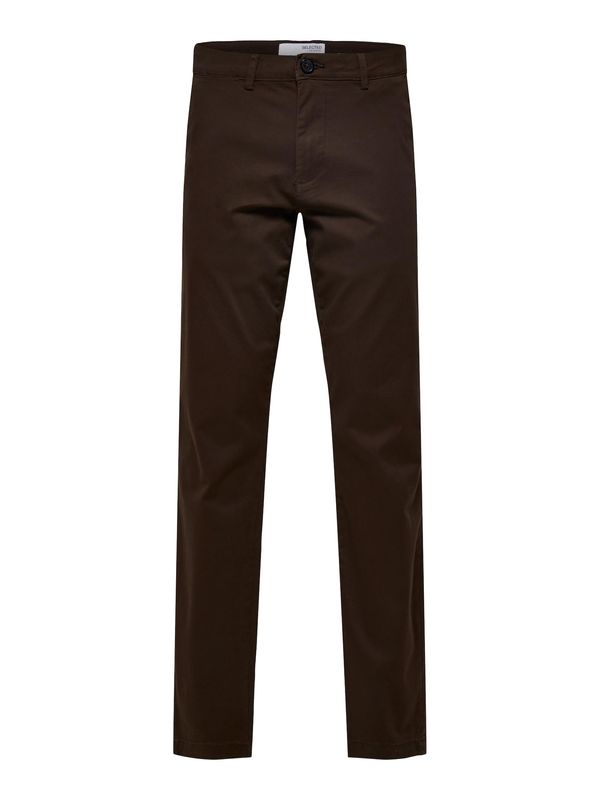 SELECTED HOMME SELECTED HOMME Панталон Chino 'Miles Flex'  тъмнокафяво