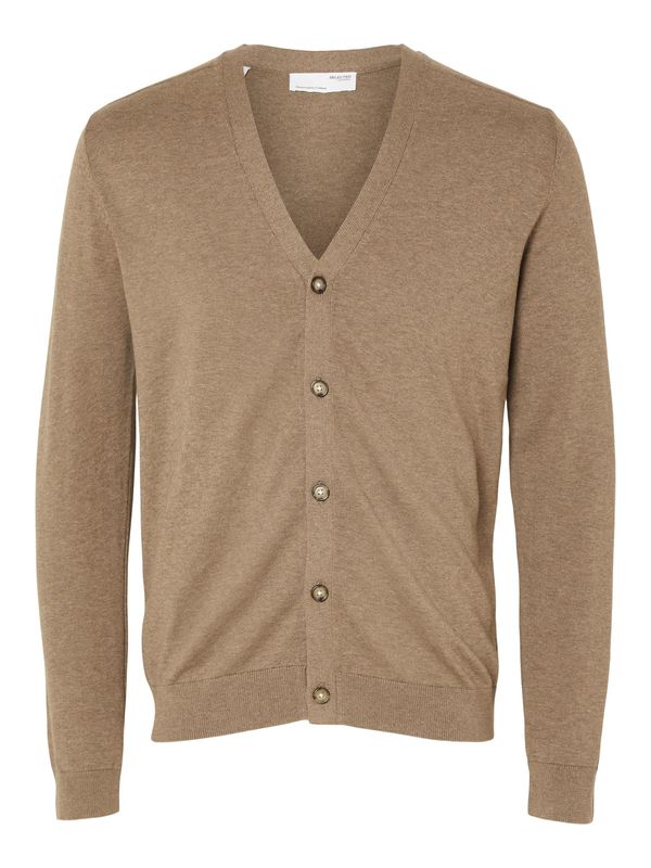 SELECTED HOMME SELECTED HOMME Плетена жилетка 'Berg'  светлокафяво