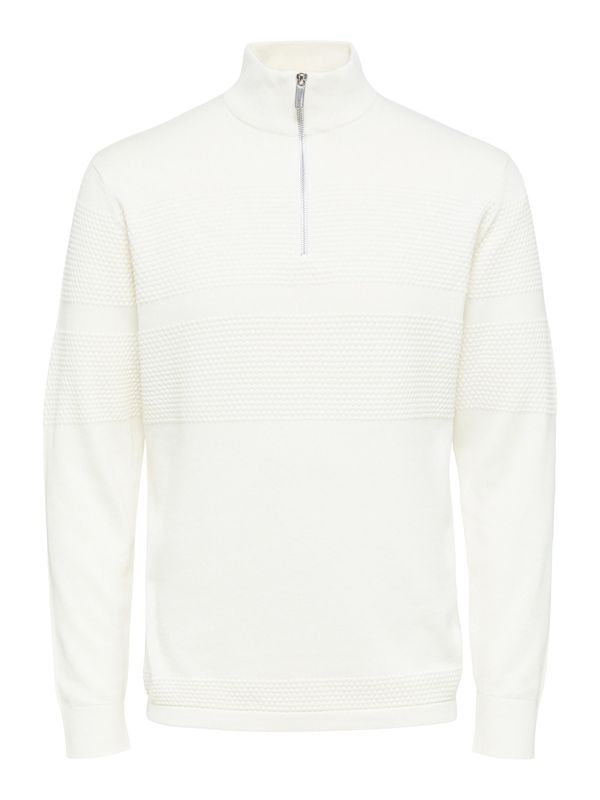 SELECTED HOMME SELECTED HOMME Пуловер 'Maine'  бяло