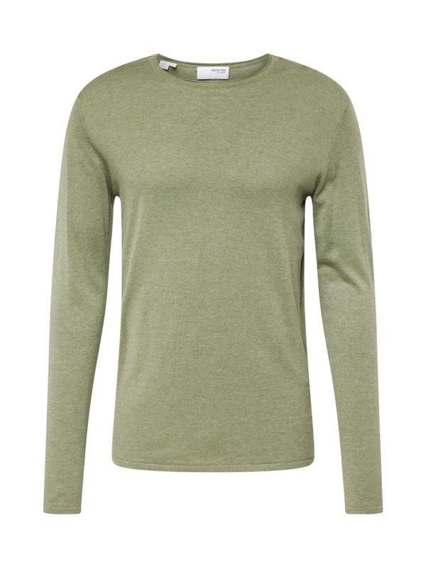 SELECTED HOMME SELECTED HOMME Пуловер 'ROME'  зелен меланж