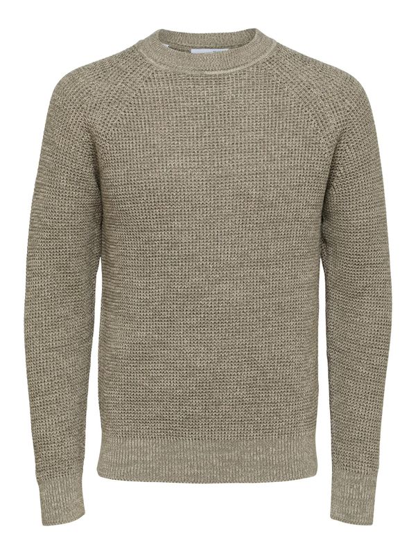 SELECTED HOMME SELECTED HOMME Пуловер 'Senni'  сиво-бежово