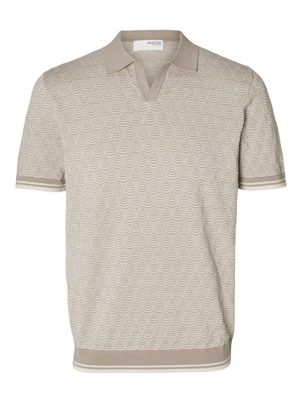 SELECTED HOMME SELECTED HOMME Пуловер 'Wifi'  таупе сиво / светлосиво