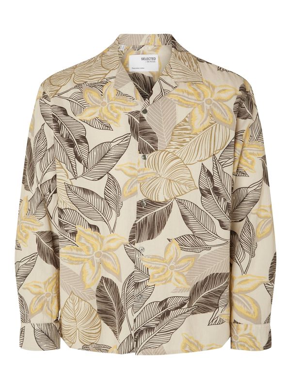 SELECTED HOMME SELECTED HOMME Риза  бежово / кафяво / жълто / светлосиво